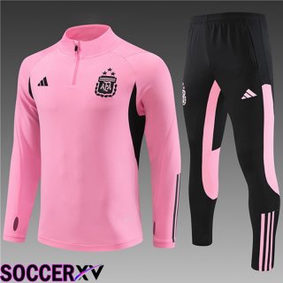 Argentina Kids Training Tracksuit Suit Pink/Black 2024/2025