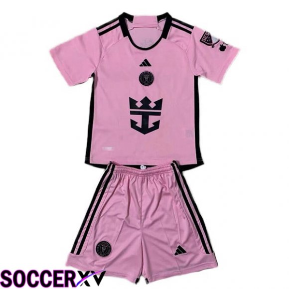 Inter Miami CF Kids Soccer Jersey Home Pink 2024/2025