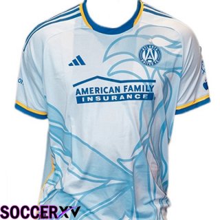 Atlanta United Soccer Jersey Away Blue 2024/2025