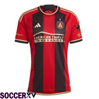 Atlanta United Soccer Jersey Home Red Black 2024/2025