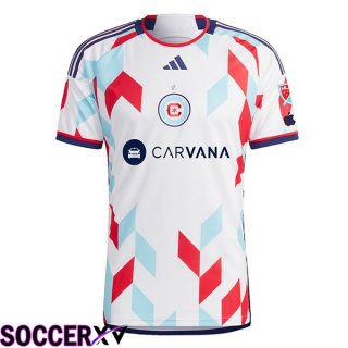 Chicago Fire FC Soccer Jersey Away White 2024/2025