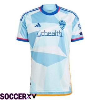 Colorado Rapids Soccer Jersey Away Blue White 2024/2025