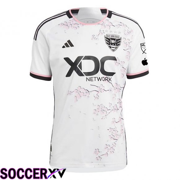 D.C United Soccer Jersey Away White 2024/2025