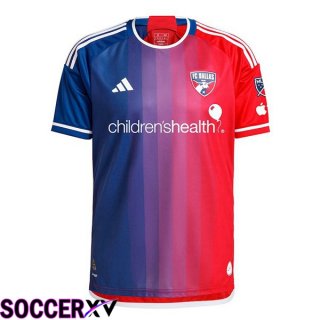 FC Dallas Soccer Jersey Home Red Blue 2024/2025