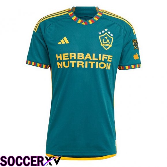 LA Galaxy Soccer Jersey Away Green 2024/2025