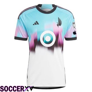 Minnesota United Soccer Jersey Away Blue White 2024/2025