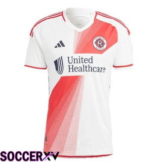 New England Revolution Soccer Jersey Away White 2024/2025