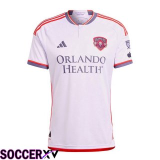 Orlando City SC Soccer Jersey Away White 2024/2025