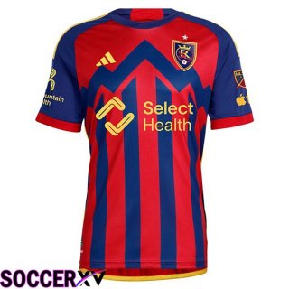 Real Salt Lake Soccer Jersey Home Red Blue 2024/2025