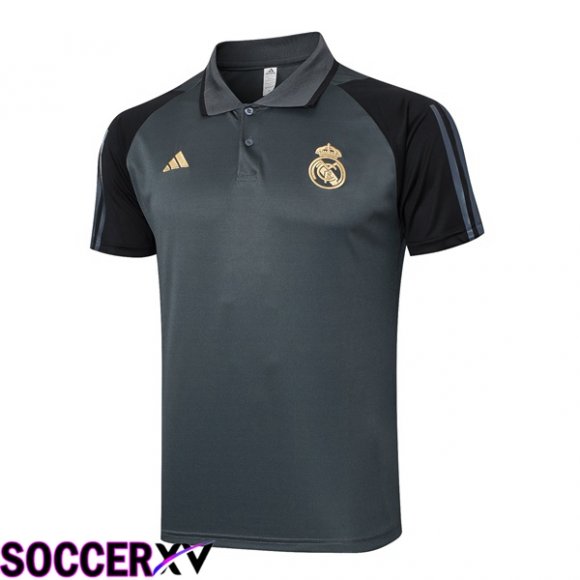 Real Madrid Soccer Polo Grey 2024/2025