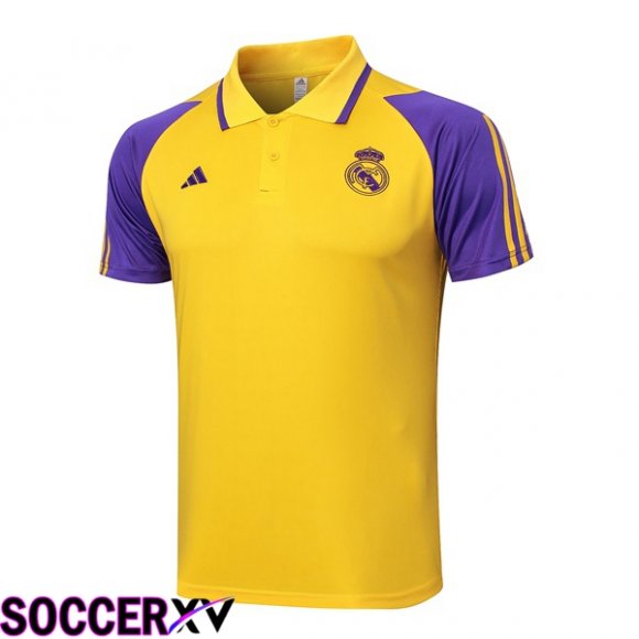 Real Madrid Soccer Polo Yellow 2024/2025