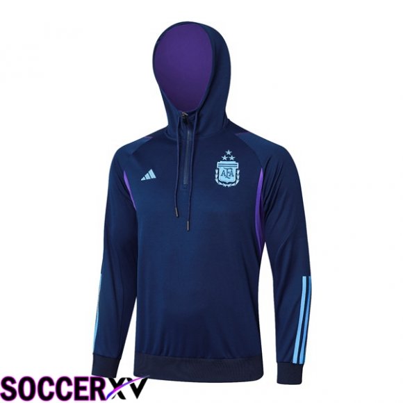 Argentina Training Sweatshirt Hoodie Blue Royal 2024/2025