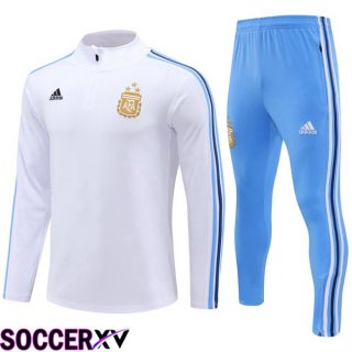 Argentina Training Tracksuit Suit White 2024/2025