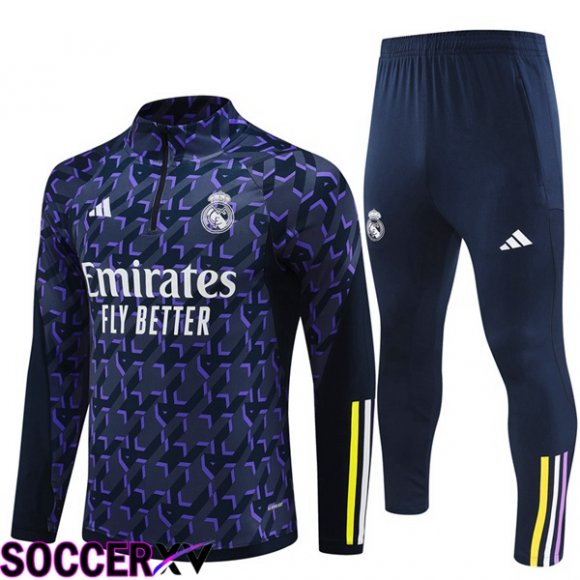 Real Madrid Training Tracksuit Suit Blue Royal 2024/2025