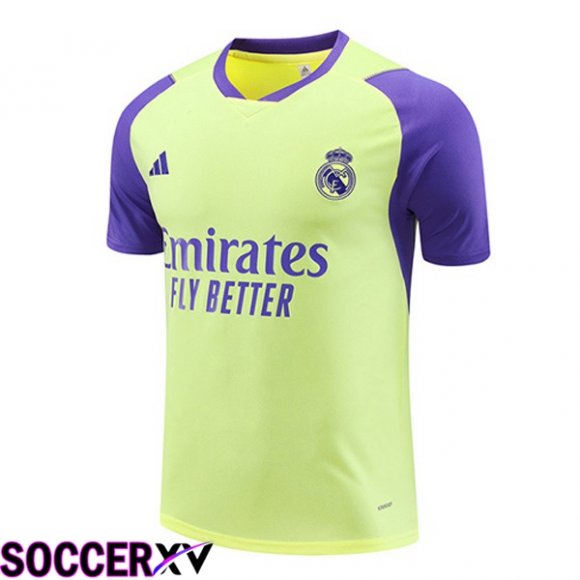 Real Madrid Training T Shirt Yellow 2024/2025