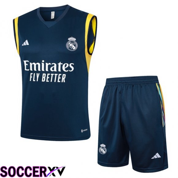 Real Madrid Soccer vest + Shorts Blue Royal 2024/2025