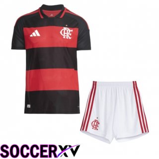 Flamengo Kids Home Soccer Jersey Red Black 2026/2027
