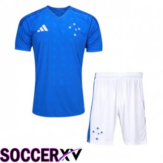 Cruzeiro EC Kids Home Soccer Jersey Blue 2026/2027
