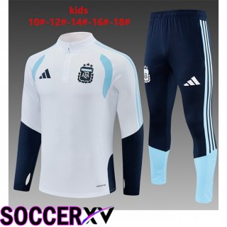 Argentina Kids kit Training Tracksuit White 2026/2027