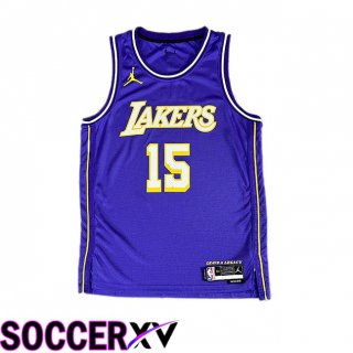 NBA Los Angeles Lakers (Austin Reaves 15)Jersey Purple 2025/2026