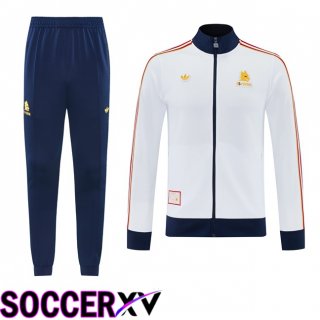 AS Rome kit Training Jacket Suit White 2026/2027
