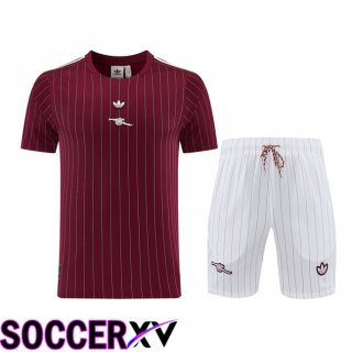 Arsenal kit Training T Shirt + Shorts Red 2026/2027
