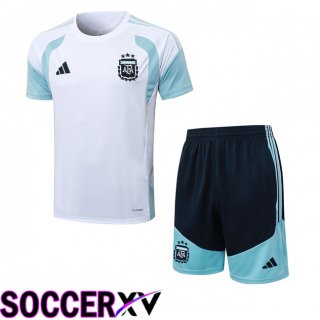 Argentina kit Training T Shirt + Shorts White 2026/2027