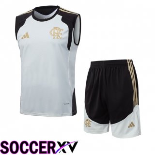 Flamengo Soccer Vest + Shorts White 2026/2027