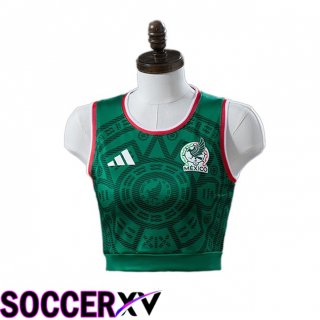 Mexico Court Women Home Soccer Jersey Green 2026/2027