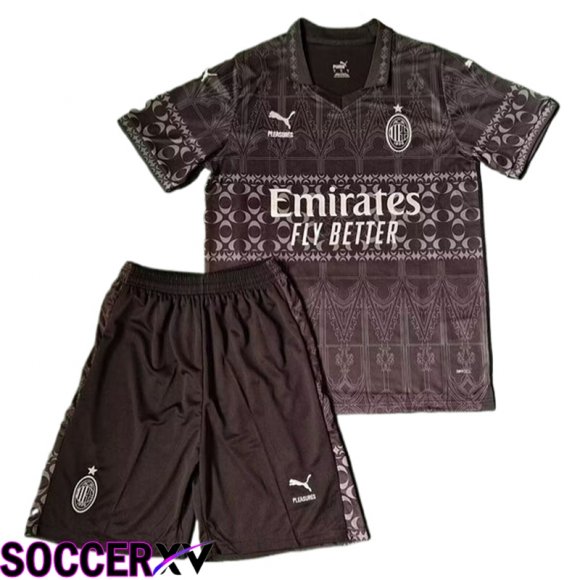 AC Milan Kids Soccer Jersey Fourth Black 2023/2024