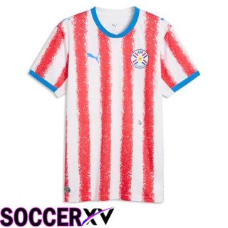 Paraguay Home Soccer Jersey Soccer World Cup 2026