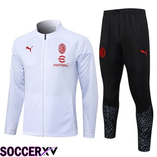 AC Milan Training Jacket Suit White 2023/2024