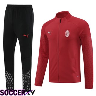 AC Milan Training Tracksuit Suit Red/Black 2024/2025