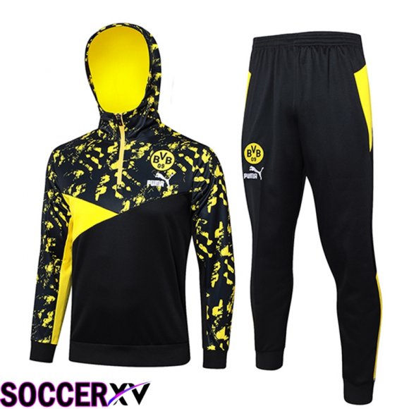 Dortmund Training Tracksuit Hoodie Black/Yellow 2024/2025