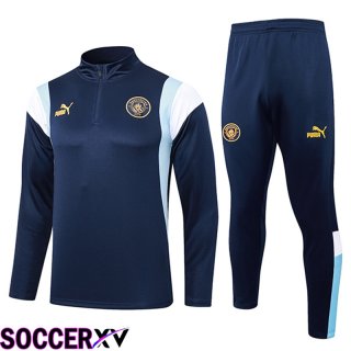 Manchester City Training Tracksuit Suit Ocean Blue 2023/2024