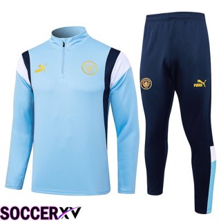 Manchester City Training Tracksuit Suit Light Blue 2023/2024