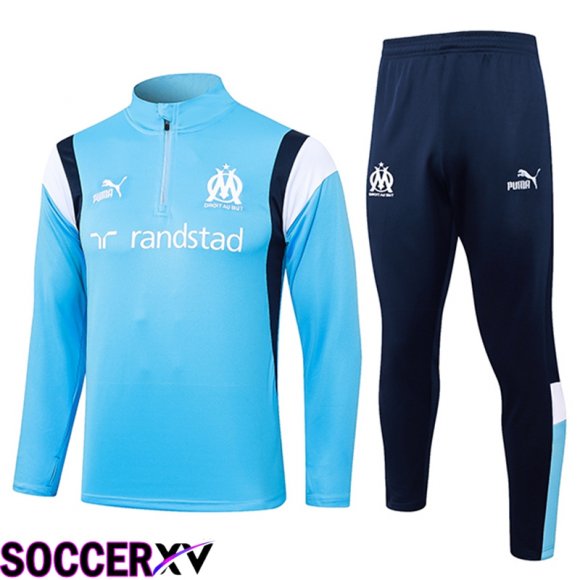 Marseille Training Tracksuit Suit Light Blue 2023/2024