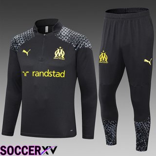 Marseille Kids Training Tracksuit Suit Black 2023/2024