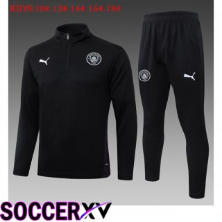 Manchester City Kids kit Training Tracksuit Black 2026/2027