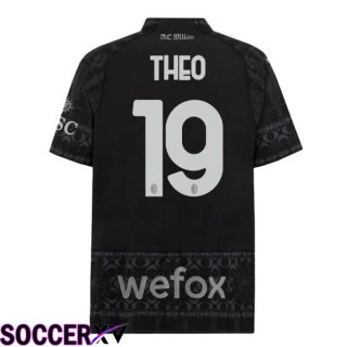 AC Milan (Theo 19) Soccer Jersey Fourth Black 2023/2024