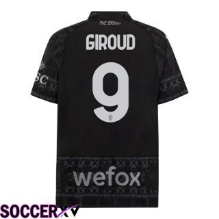 AC Milan (Giroud 9) Soccer Jersey Fourth Black 2023/2024