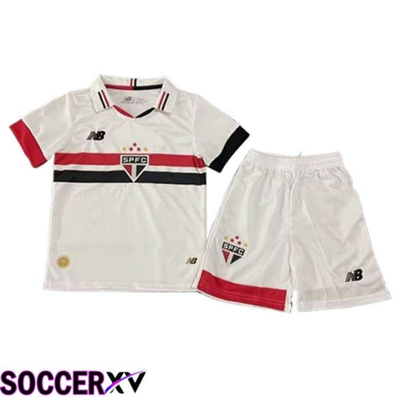 Sao Paulo FC Kids Soccer Jersey Home 2024/2025