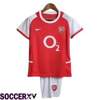 Arsenal Retro Kids Soccer Jersey Home 2002/2004