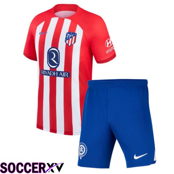 Atletico Madrid Kids Soccer Jersey Home 2023/2024