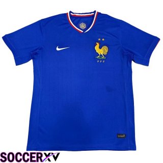 France Soccer Jersey Home Blue Version Fuite UEFA Euro 2024