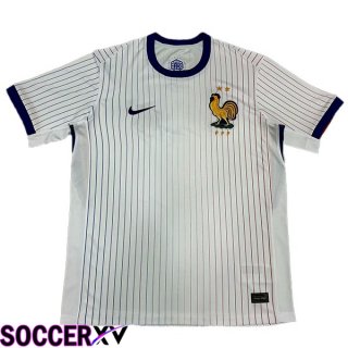 France Soccer Jersey Away White Version Fuite UEFA Euro 2024