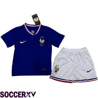 France Kids Soccer Jersey Home 2024/2025