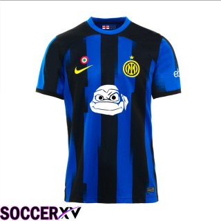 Inter Milan Soccer Jersey Home Ninja Turtles Special Edition 2023/2024