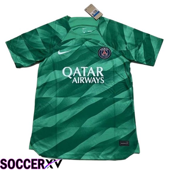 PSG Goalkeeper Soccer Jersey Green 2023/2024