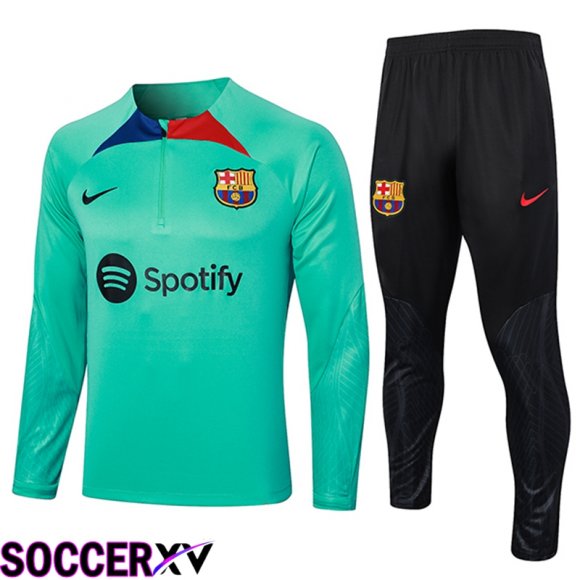 FC Barcelona Training Tracksuit Suit Green 2023/2024 -06